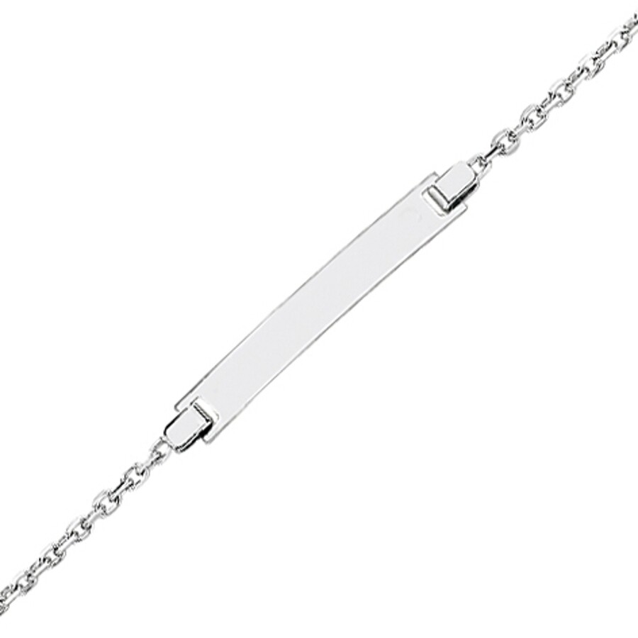 Mon Premier Bijou Baby Curb Chain Bracelet 18ct White Gold