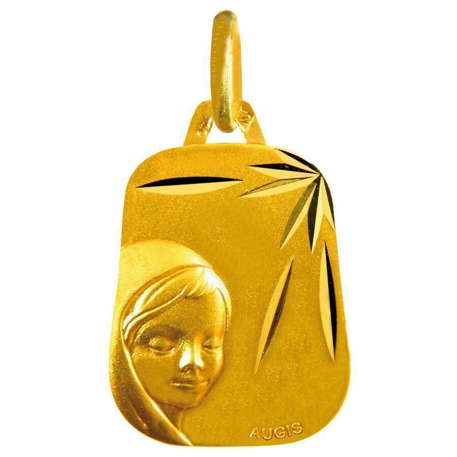Photo de Médaille Vierge étoilée - Or jaune 18ct