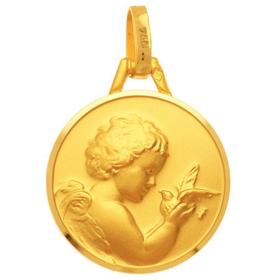 Médaille Mon Ange Gardien Or Jaune 750 - Pichard-Balme - Ocarat