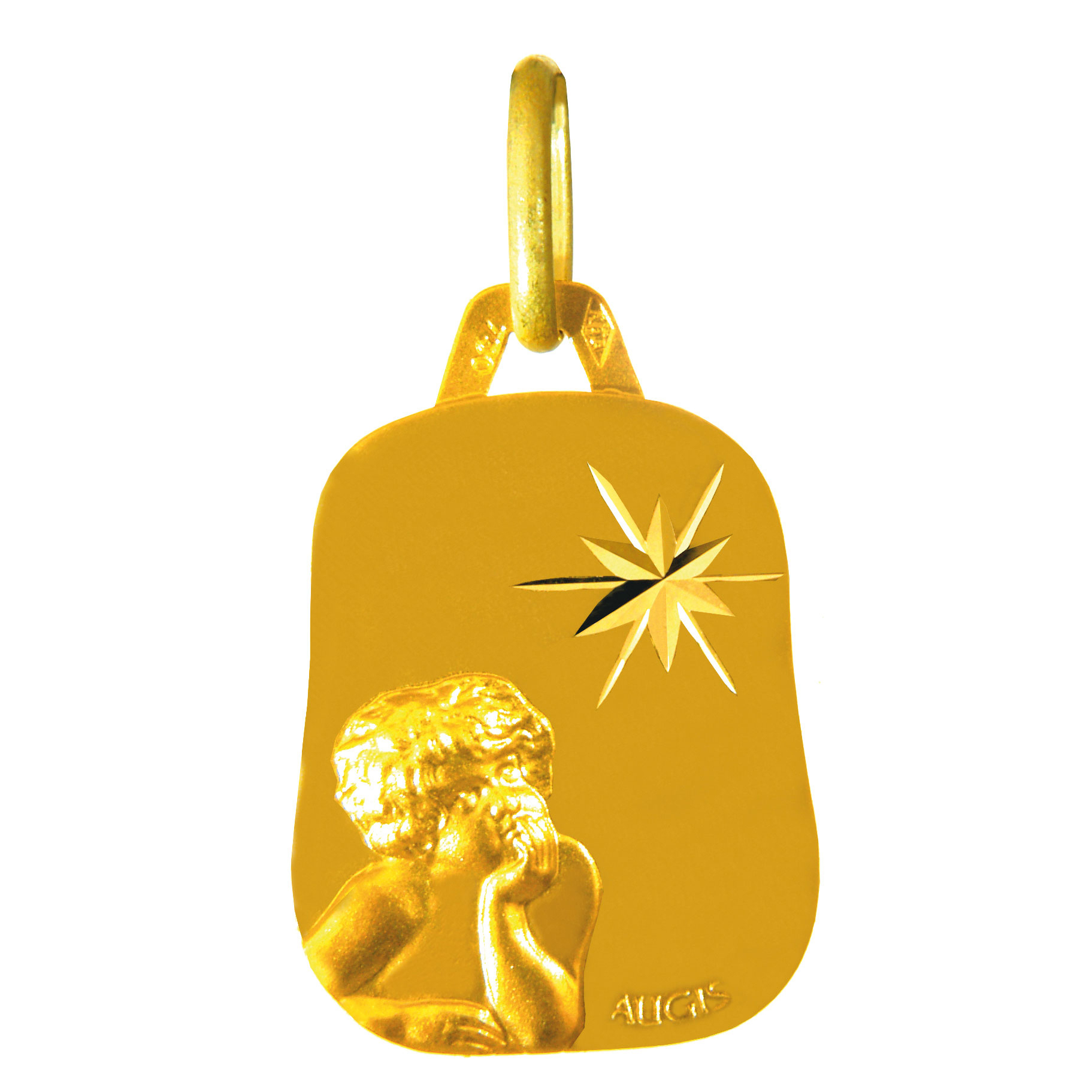 Médaille Enfant Rêveur Or Jaune 750 - Augis - Ocarat