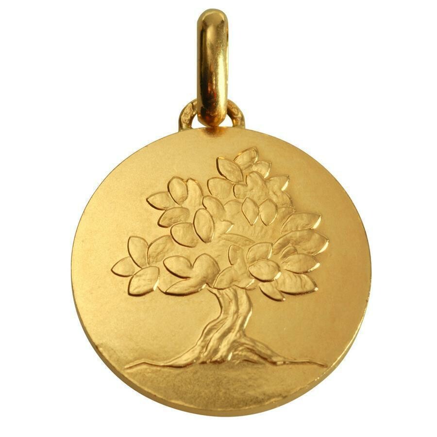 Photo de Médaille "Je grandirai comme un arbre" - Or jaune 18ct