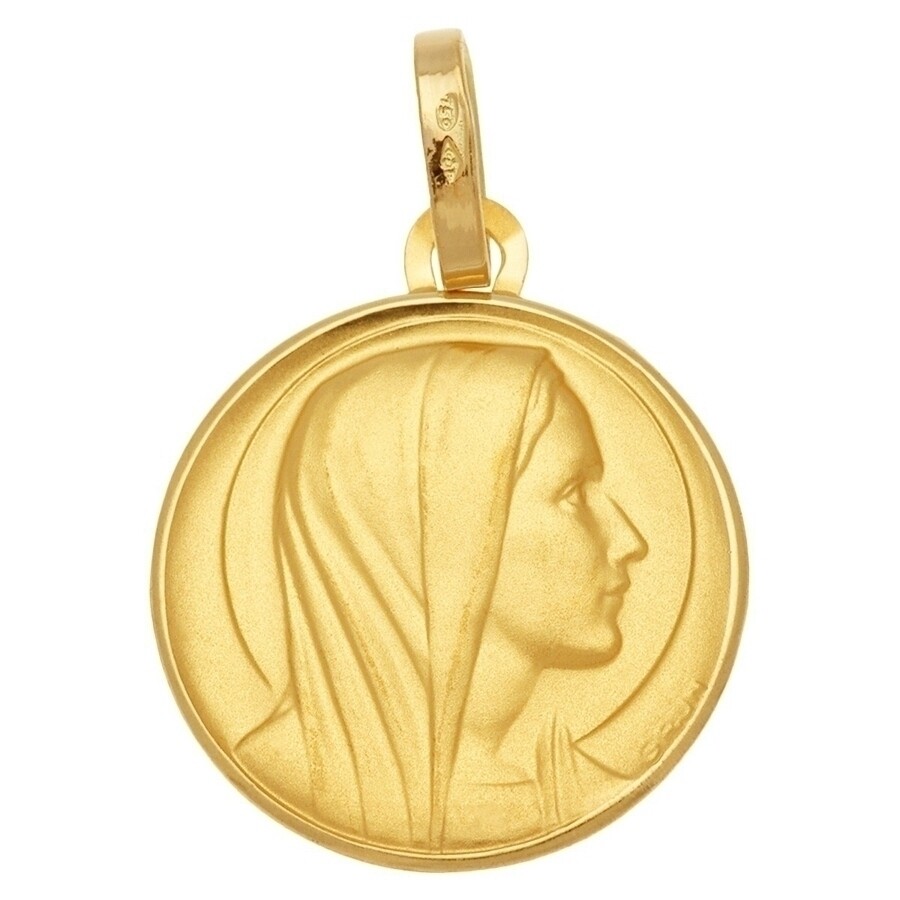 Mon Premier Bijou Médaille Vierge contemplation - Or jaune 9ct