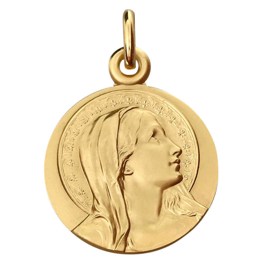 Photo de Médaille Vierge Sancta - Or jaune 18ct