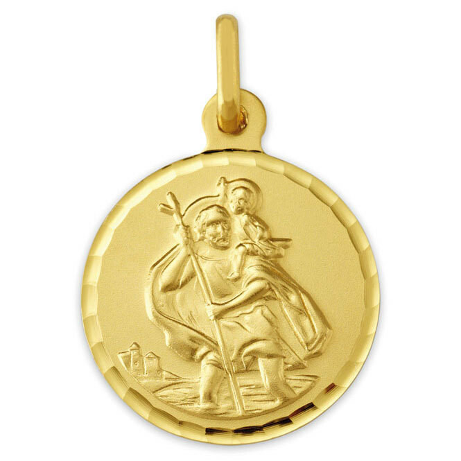 Photo de Médaille Saint-Christophe - Or jaune 9ct