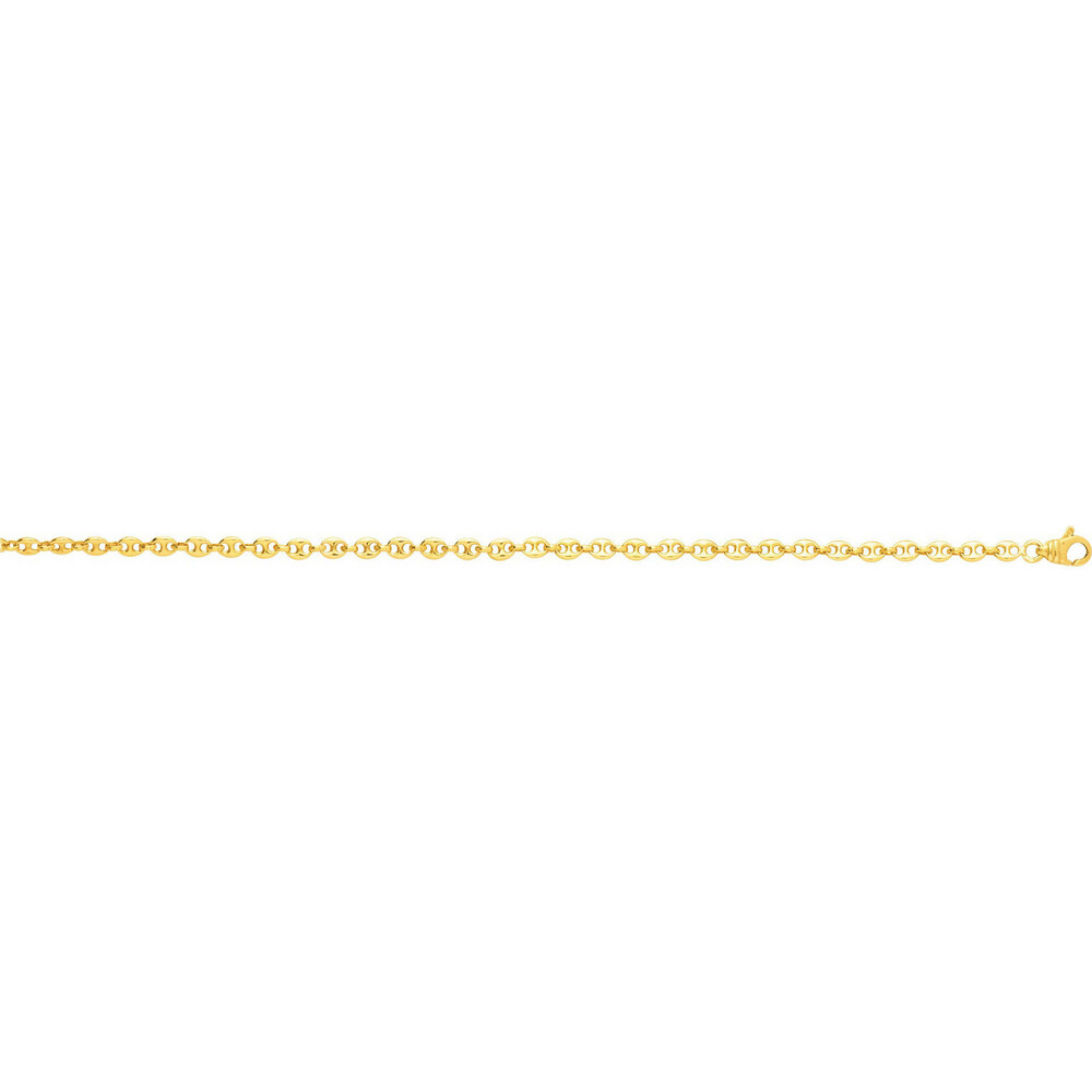 Photo de Bracelet maille grains de café - Or jaune 18ct (1)