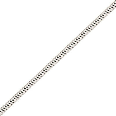 Photo de Bracelet maille serpentine ronde - Or blanc 18ct