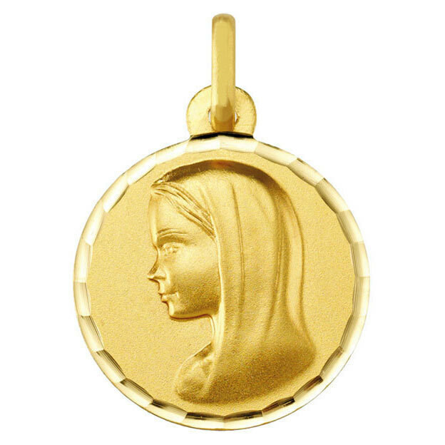 Photo de Médaille Vierge profil gauche - Or jaune 18ct