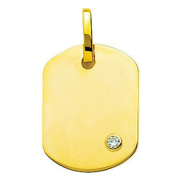 Pendentif Visage En Or Jaune 18 Carats - 3x1 Cm, 2,75 G, Neuf Sans Emballage, Bijou Simple Et élégant