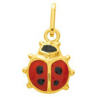 Pendentif coccinelle Or jaune 18ct