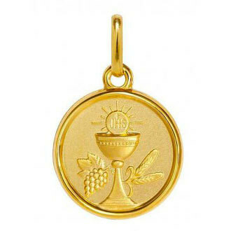 Photo de Médaille Eucharistie - Or jaune 18ct