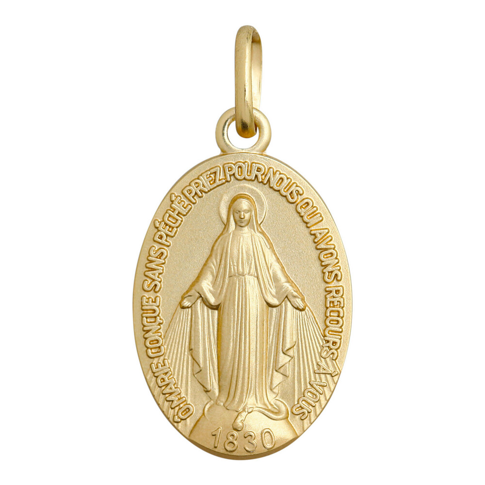 Photo de Médaille Vierge Miraculeuse - Or jaune 18ct