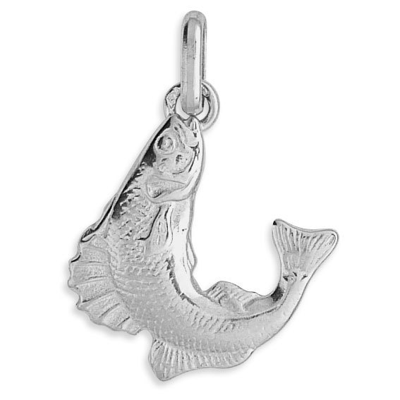Pendentif Vintage Poisson en Or et Cornaline
