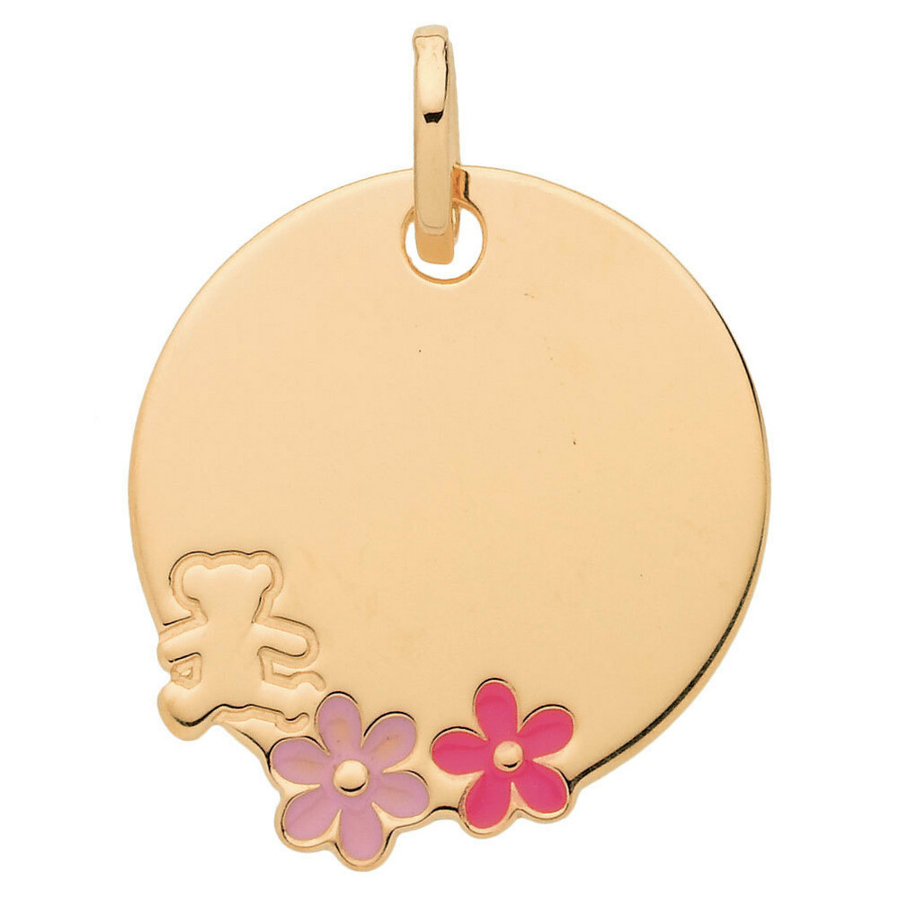 Photo de Médaille aux fleurs LuluCastagnette - Or jaune 9ct