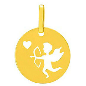 Photo de Médaille Cupidon ajourée - Or jaune 18ct