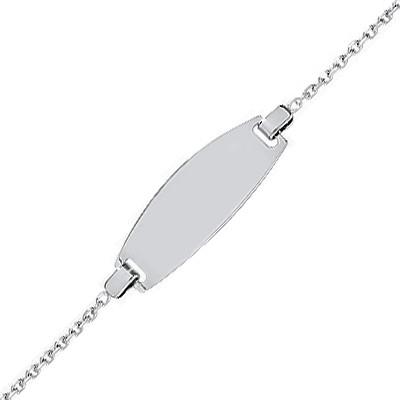 Gourmette En Or Blanc Pour Bebe Premiercadeau