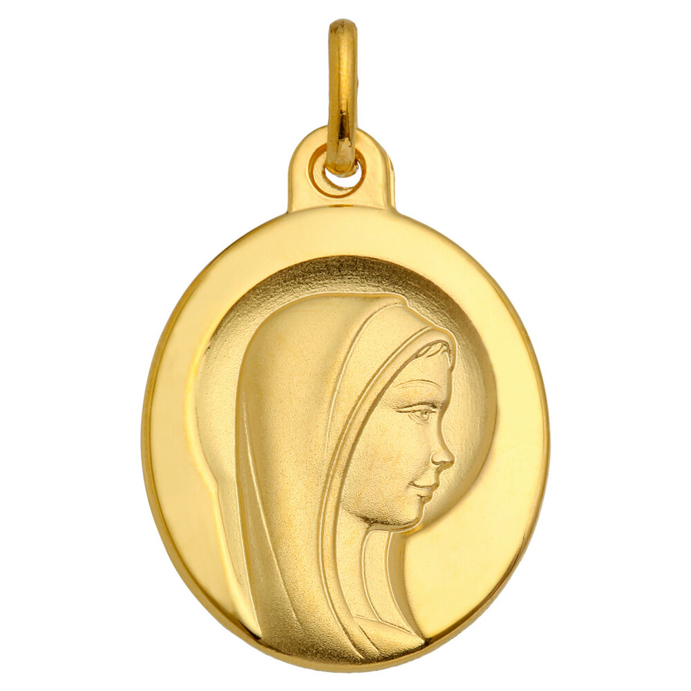 Photo de Médaille Vierge bienveillante - Or jaune 18ct