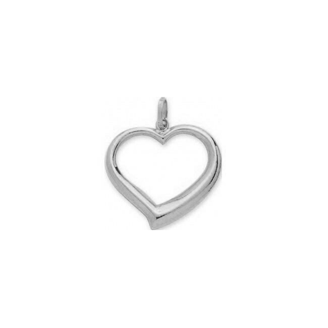 Mon Premier Bijou Pendentif coeur ajouré - Or blanc 18ct 2