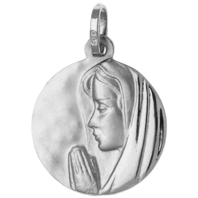 Photo de Médaille Vierge en prière - Argent massif