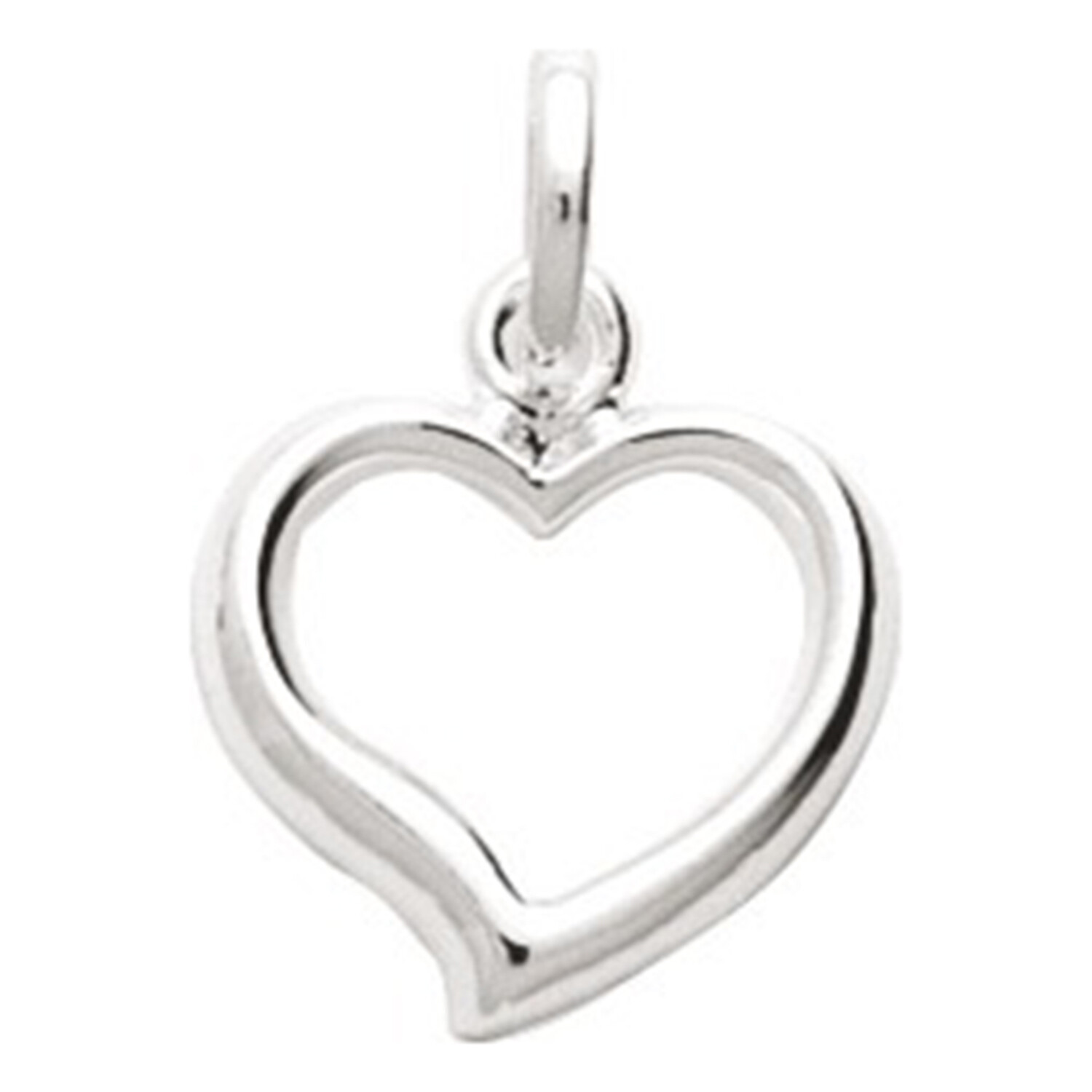 Pendentif Cœur En Argent Massif 925 - Occasion Bel état