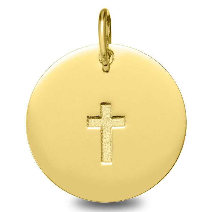 Photo de Médaille Croix - Or jaune 9ct