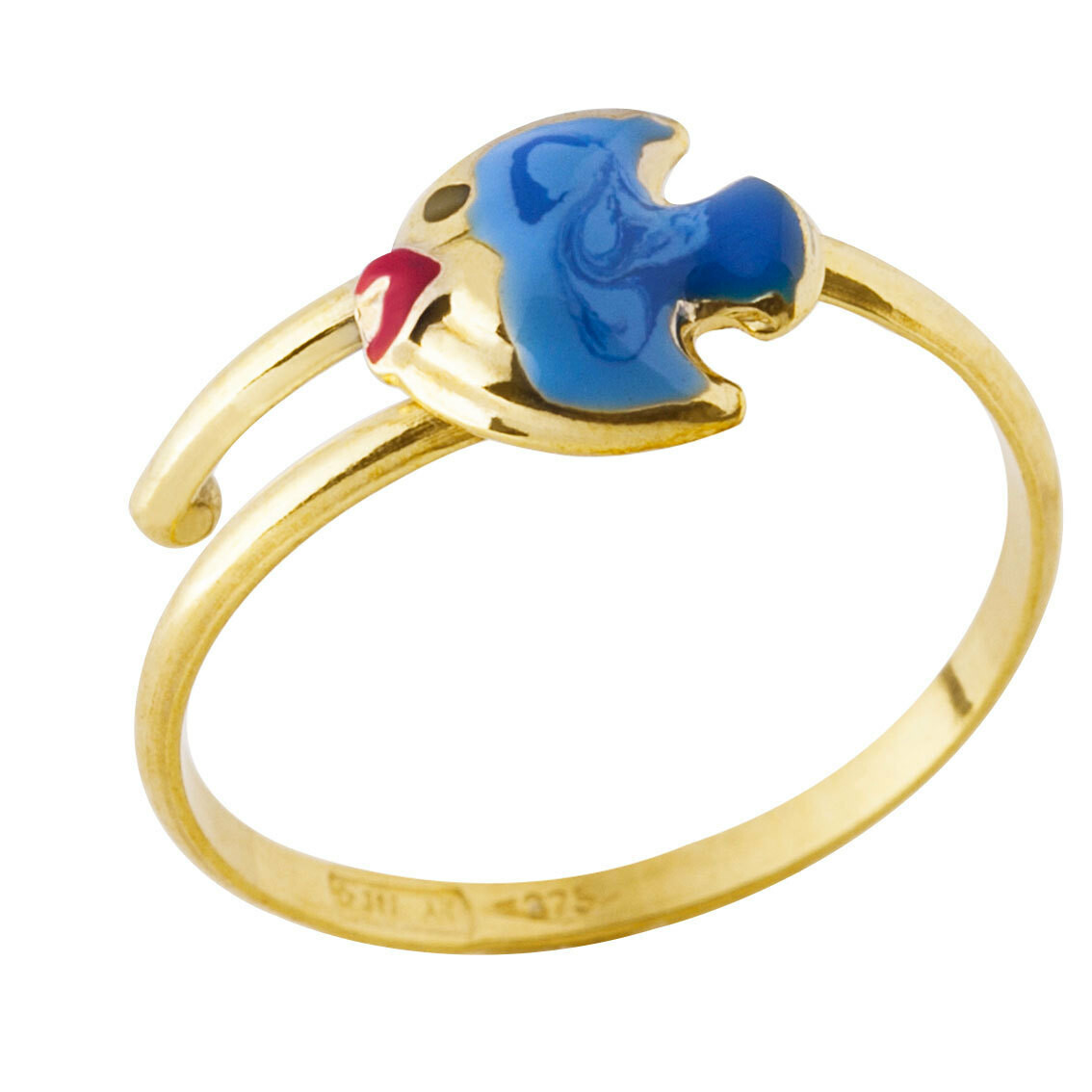 Bague enfant - Or 10K jaune simple 1.5mm - RIG822 main image 1