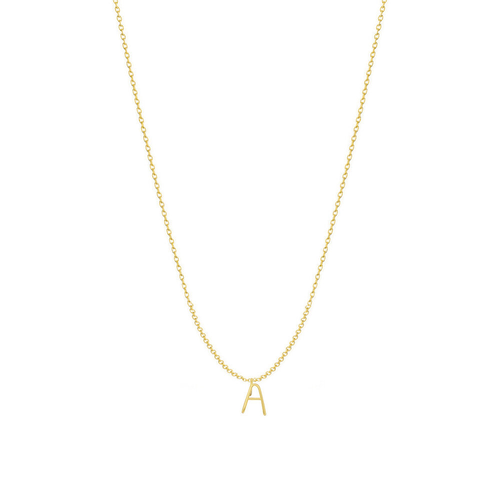 Photo de Collier initiale - gold filled 14ct