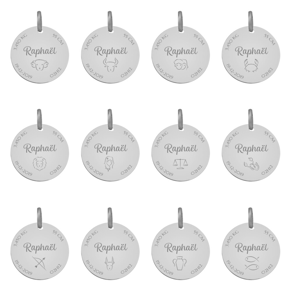 Photo de Médaille de naissance - Argent massif