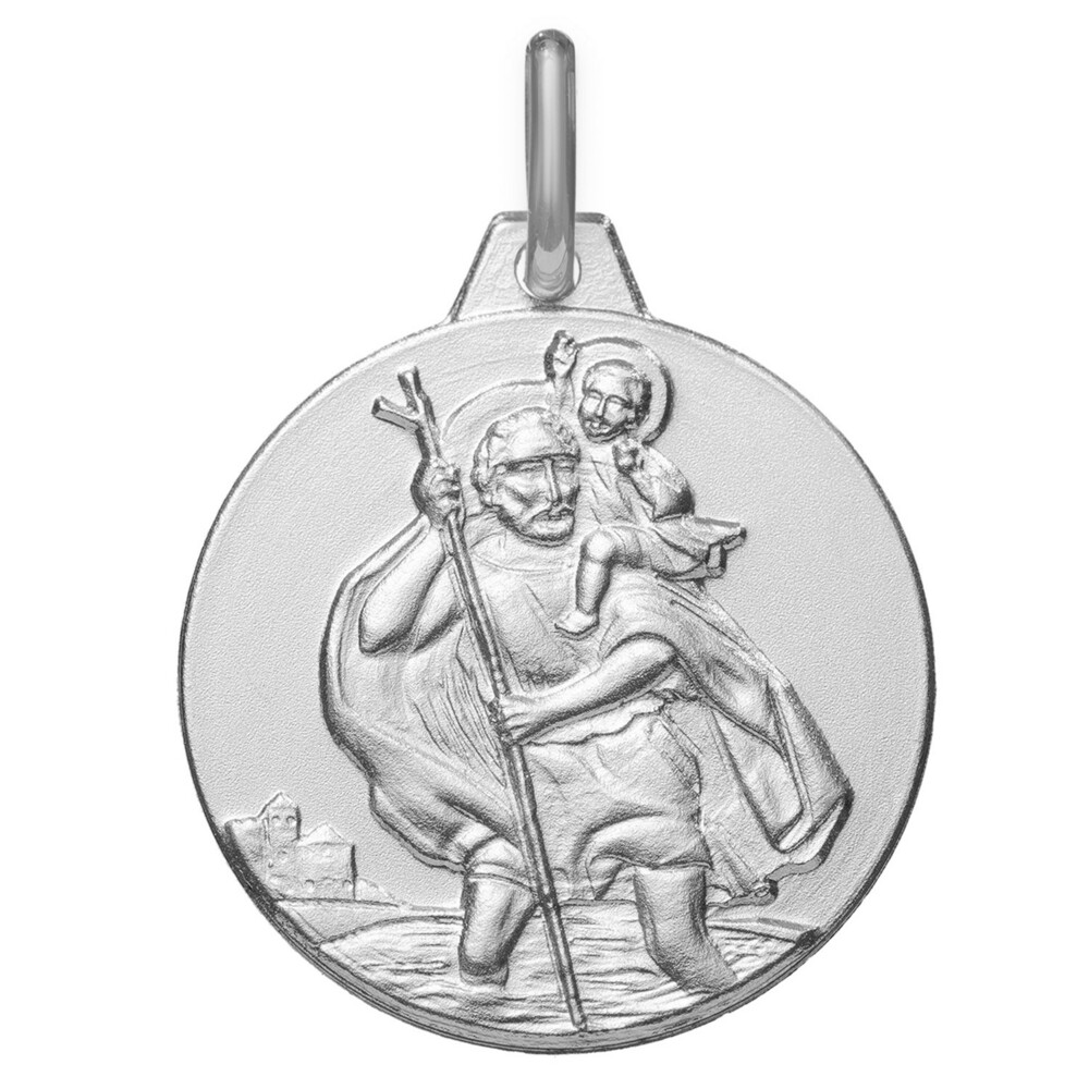 Photo de Médaille Saint Christophe - Argent massif