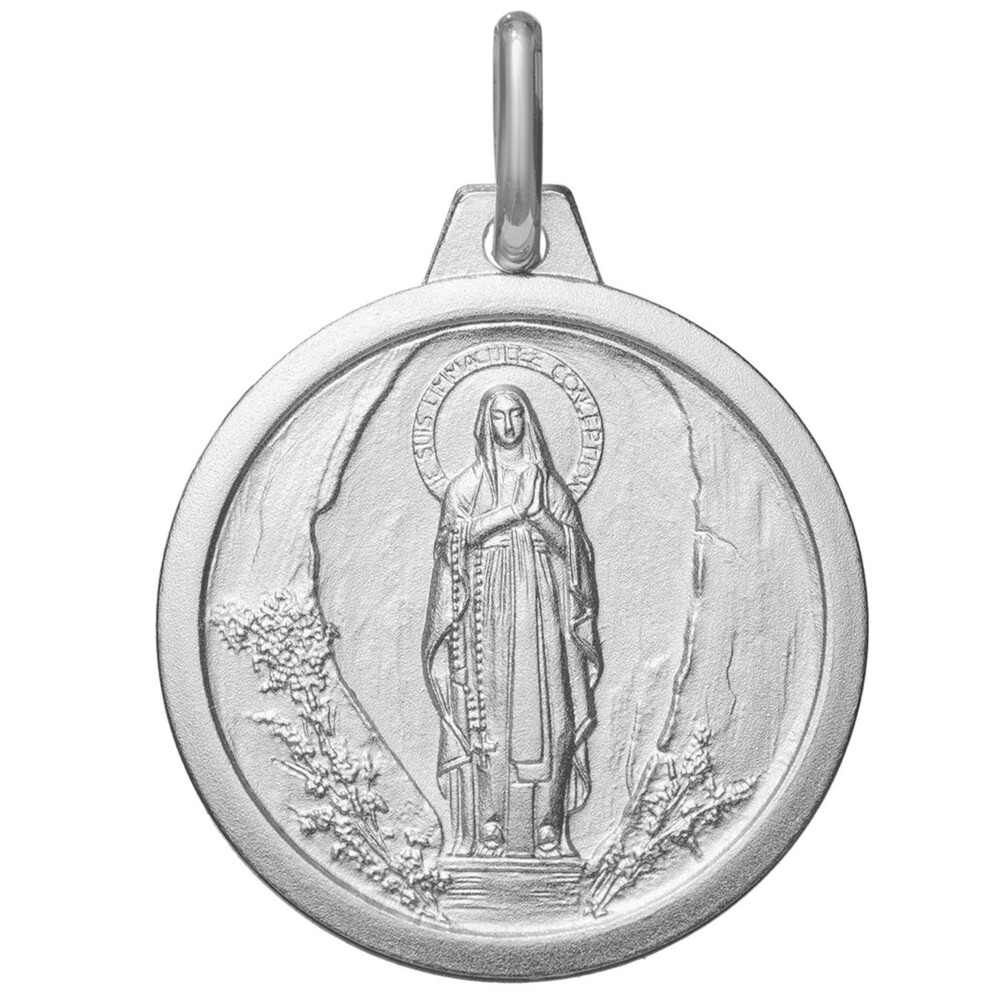 Photo de Médaille Vierge de Lourdes - Argent massif