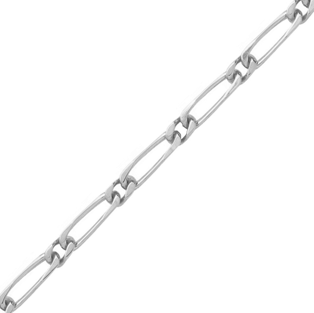 Mon Premier Bijou Chaine gourmette cheval alternée - Argent massif