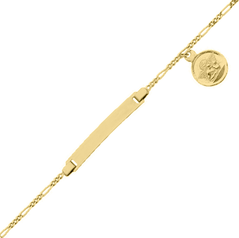 Gourmette Bébé Ange - Or Jaune 9ct - PremierCadeau