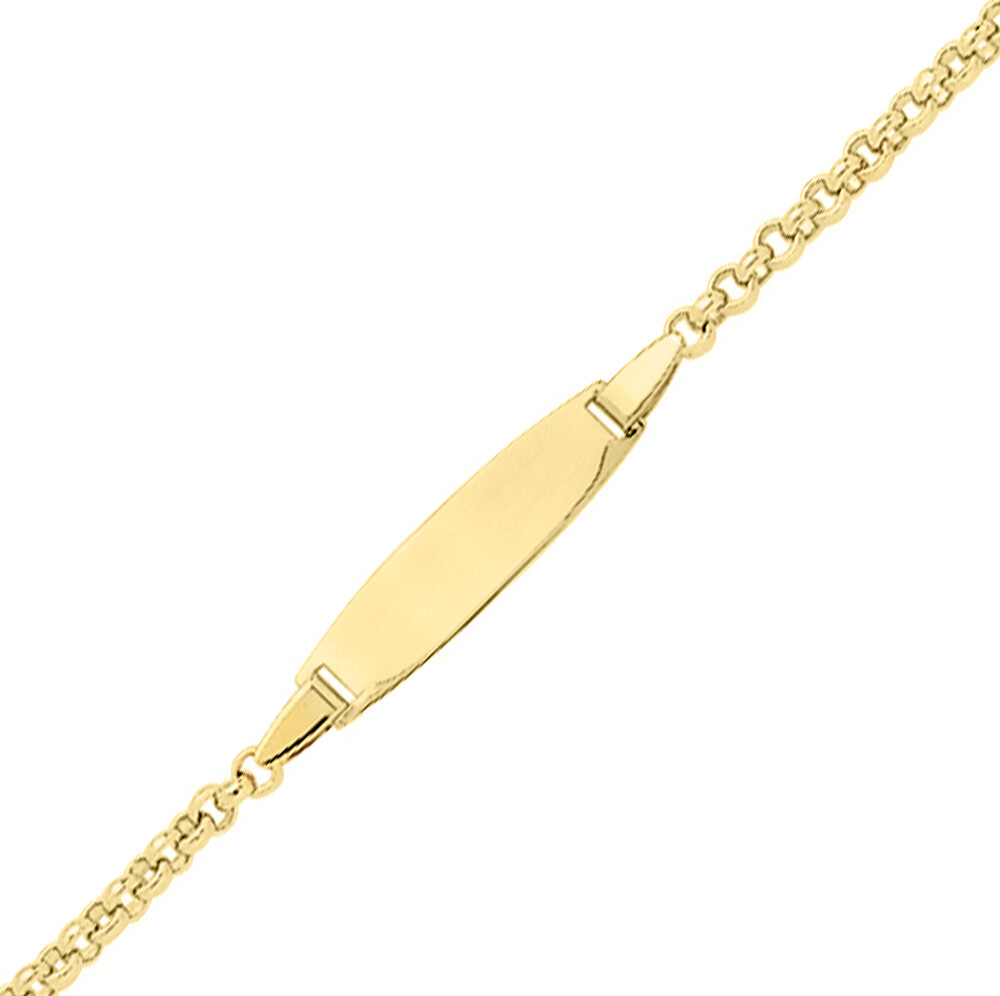 Mon Premier Bijou Gourmette bébé jaseron - Or jaune 18ct