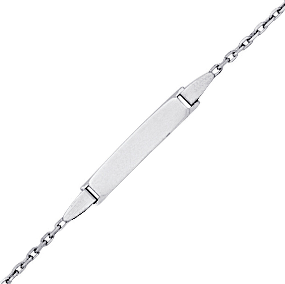 Mon Premier Bijou Baby Curb Chain Bracelet 18ct White Gold 9