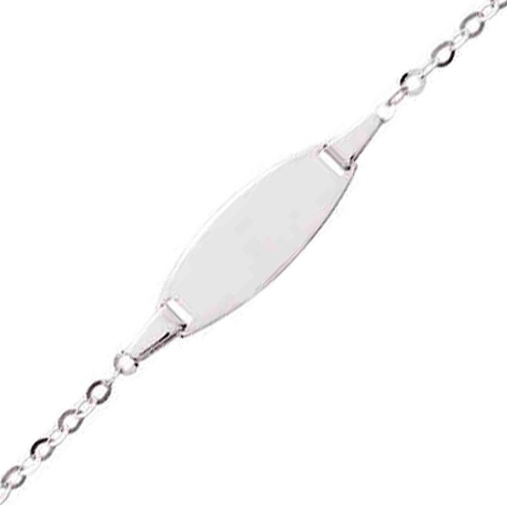 Gourmette Bébé Singapour - Or Blanc 9ct Sur PremierCadeau.com