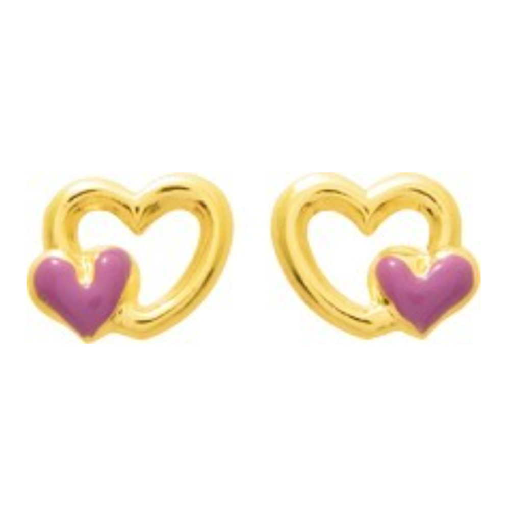 Boucles d'oreilles enfant Mon Premier Bijou Boucles d'oreilles Chats - Vis  - Or jaune 9ct sur