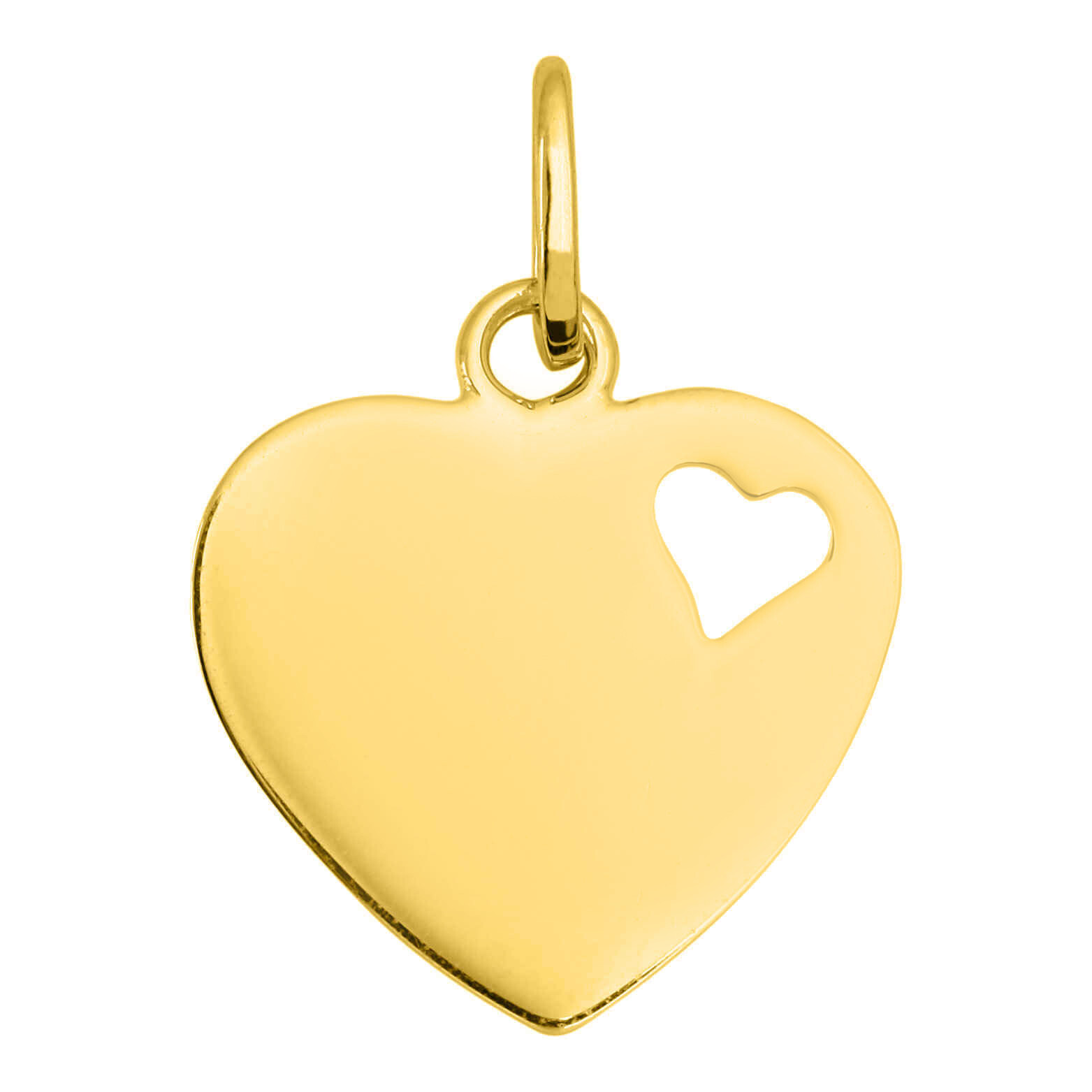 Mon Premier Bijou Pendentif coeur ajouré - Or jaune 9ct