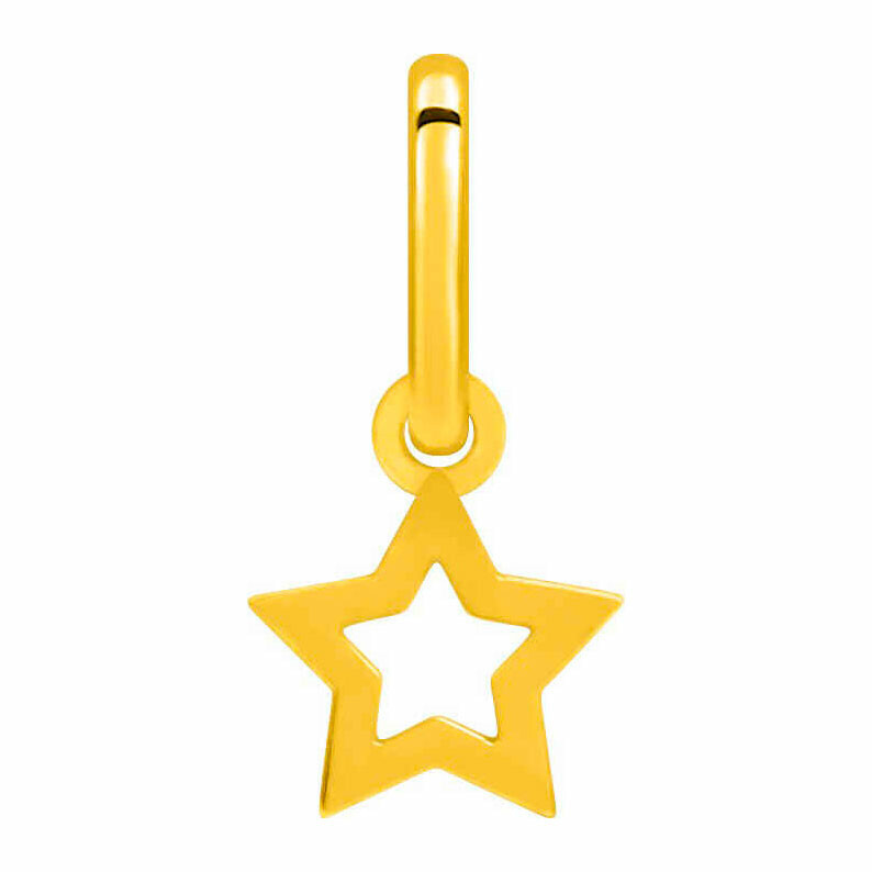 Mon Premier Bijou Pendentif étoile ajourée - Or jaune 18ct