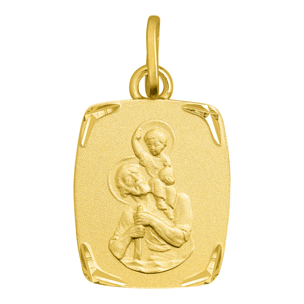 Photo de Médaille Saint Christophe - Or jaune 9ct