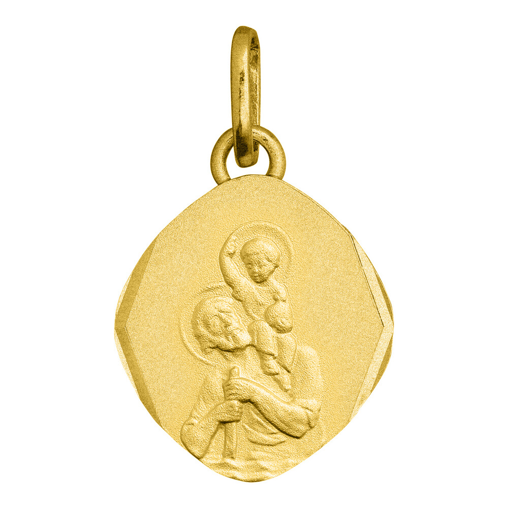 Photo de Médaille Saint Christophe - Or jaune 9ct