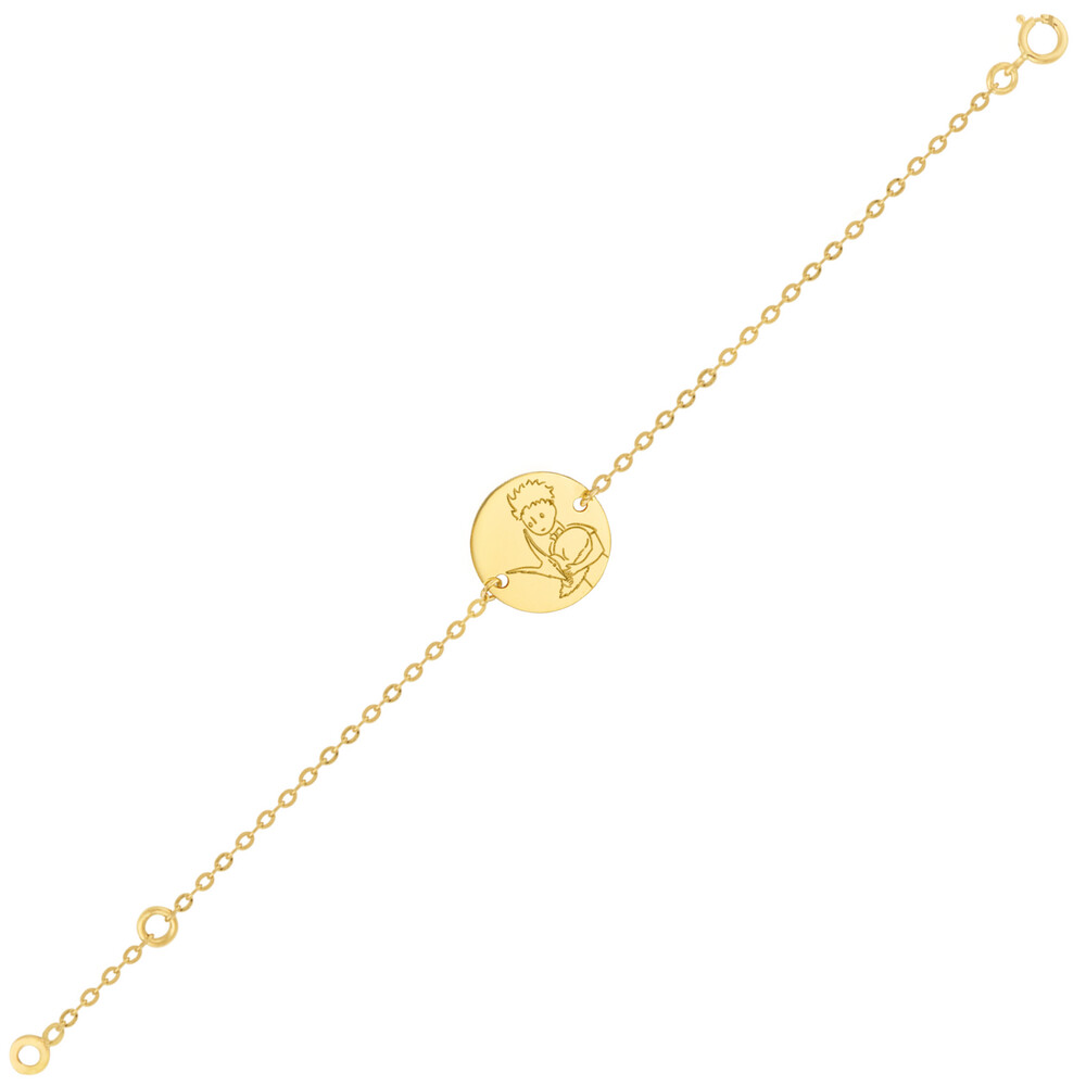 Gourmette Bebe Maison De La Medaille Gourmette Bebe Petit Prince Au Renard Or Jaune 9ct Sur Premiercadeau Com