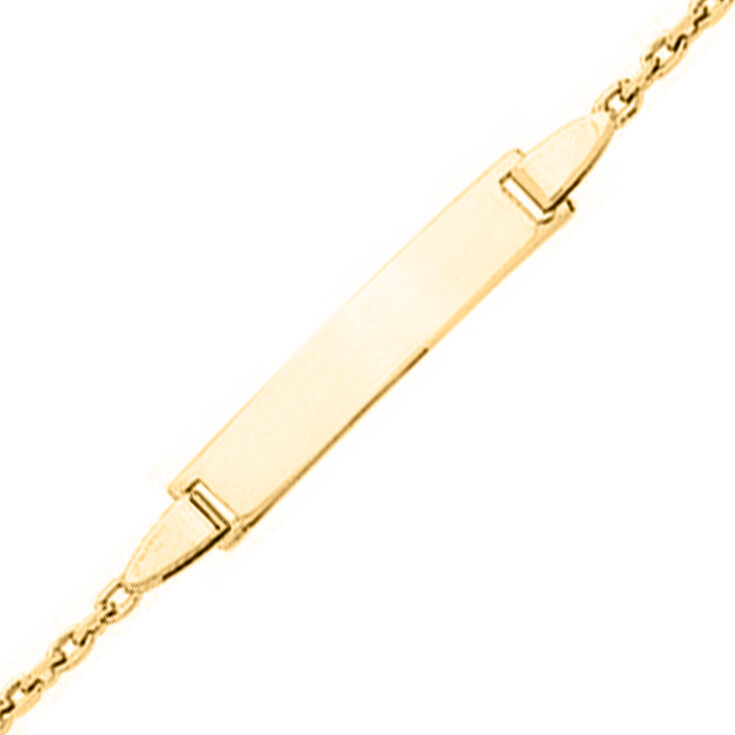 Mon Premier Bijou Gourmette bébé forçat intemporel - Or jaune 9ct