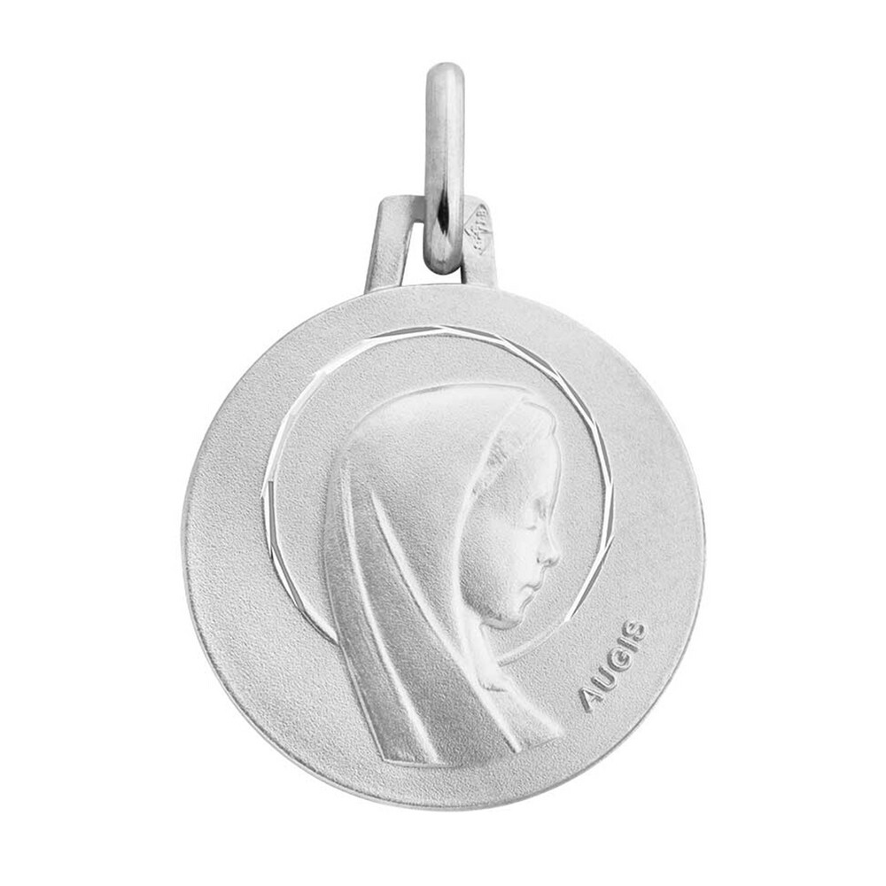 Photo de Médaille Vierge rayonnante - Or blanc 18ct