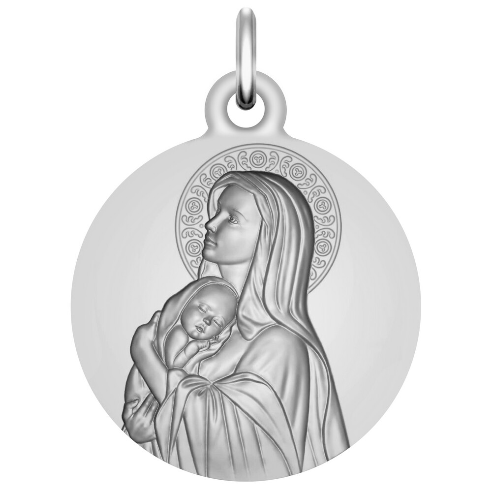 Photo de Médaille Vierge mère du créateur - Argent massif