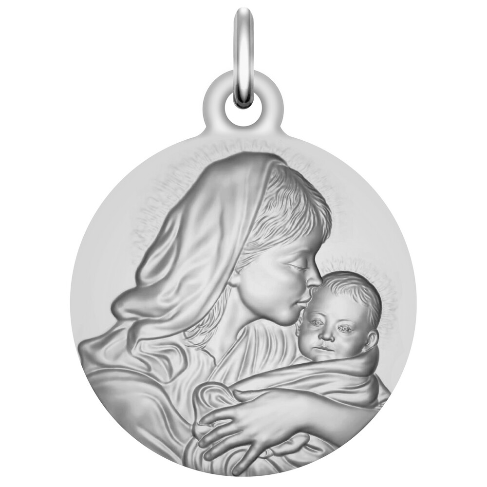 Photo de Médaille Notre-Dame des petits enfants - Argent massif