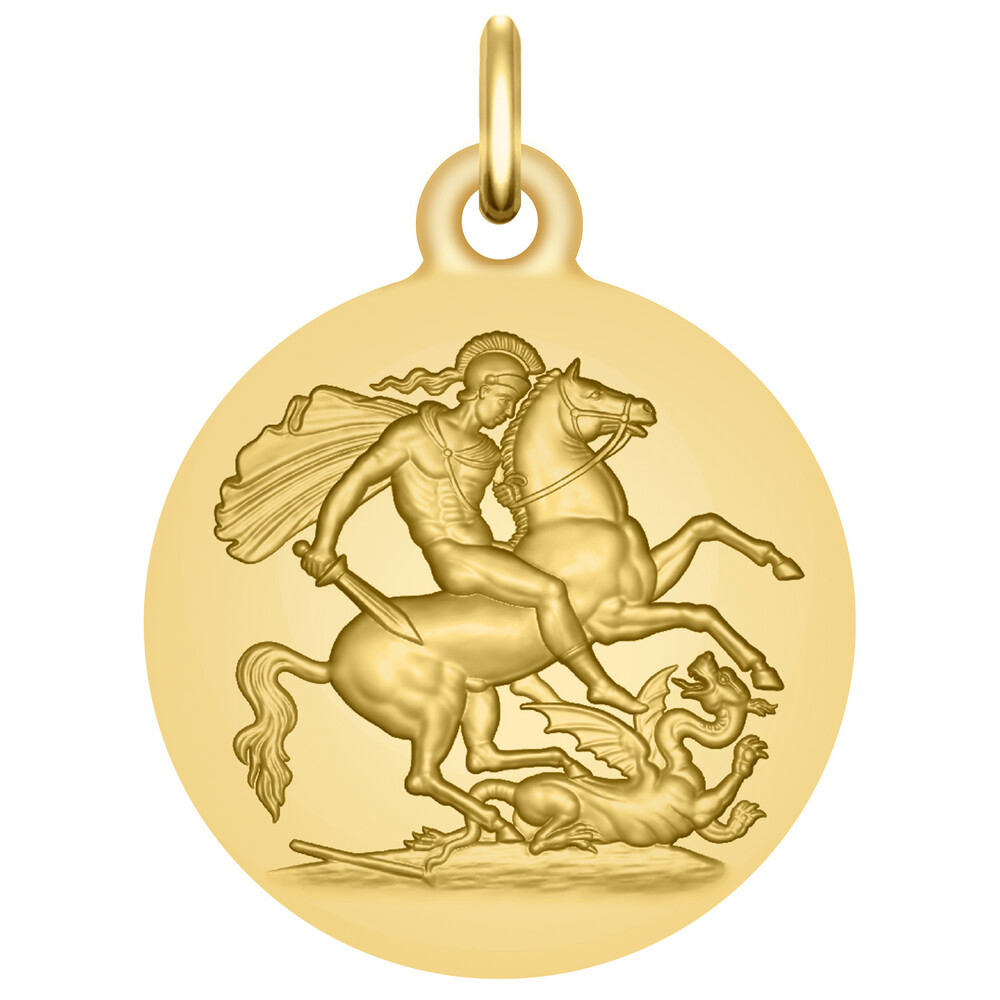 Photo de Médaille de Saint Georges  - Or jaune 18ct