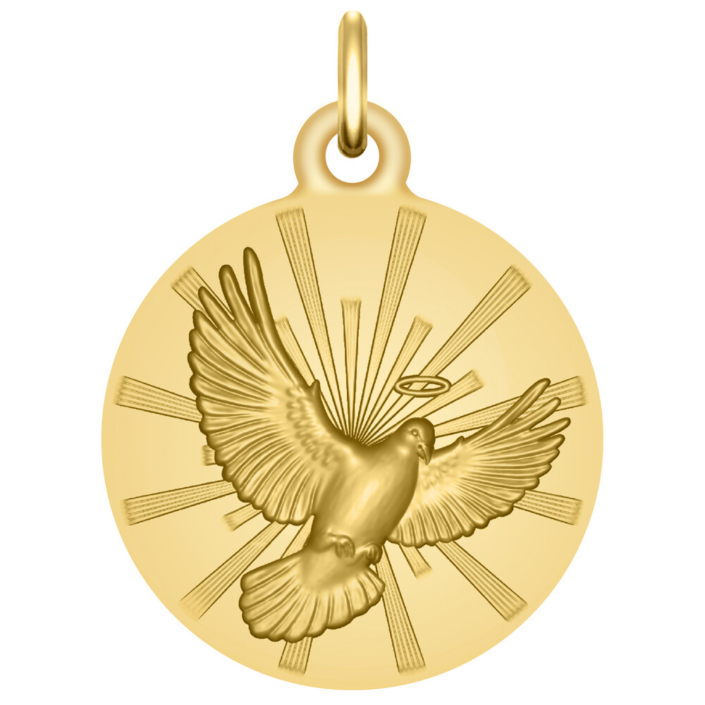 Photo de Médaille Colombe - Or jaune 18ct