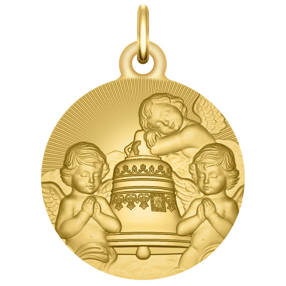 Photo de Médaille de l'Angelus - Or jaune 9ct