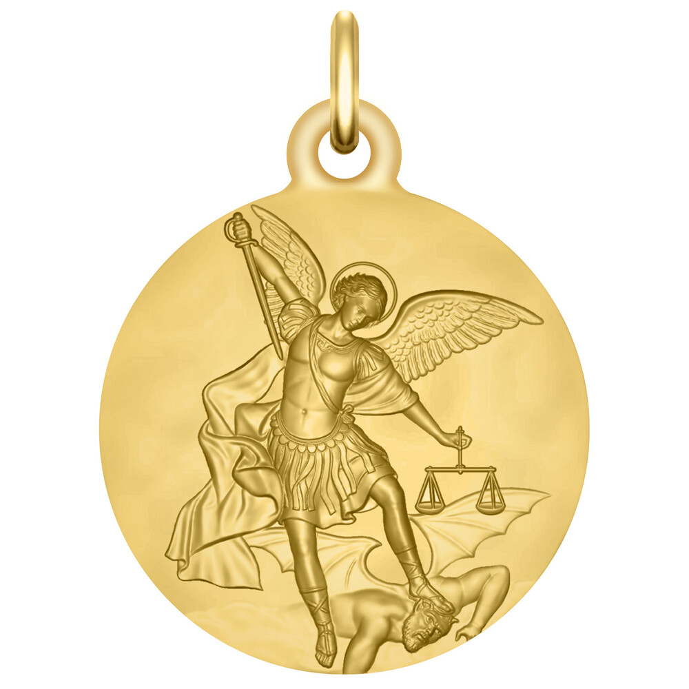 Photo de Médaille Saint Michel Archange  - Or jaune 18ct