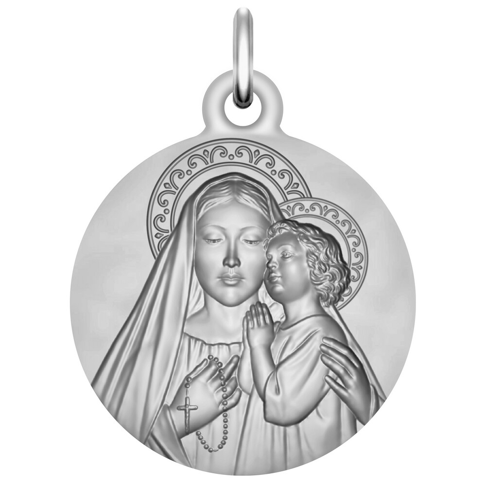 Photo de Médaille Notre Dame du Rosaire - Argent massif