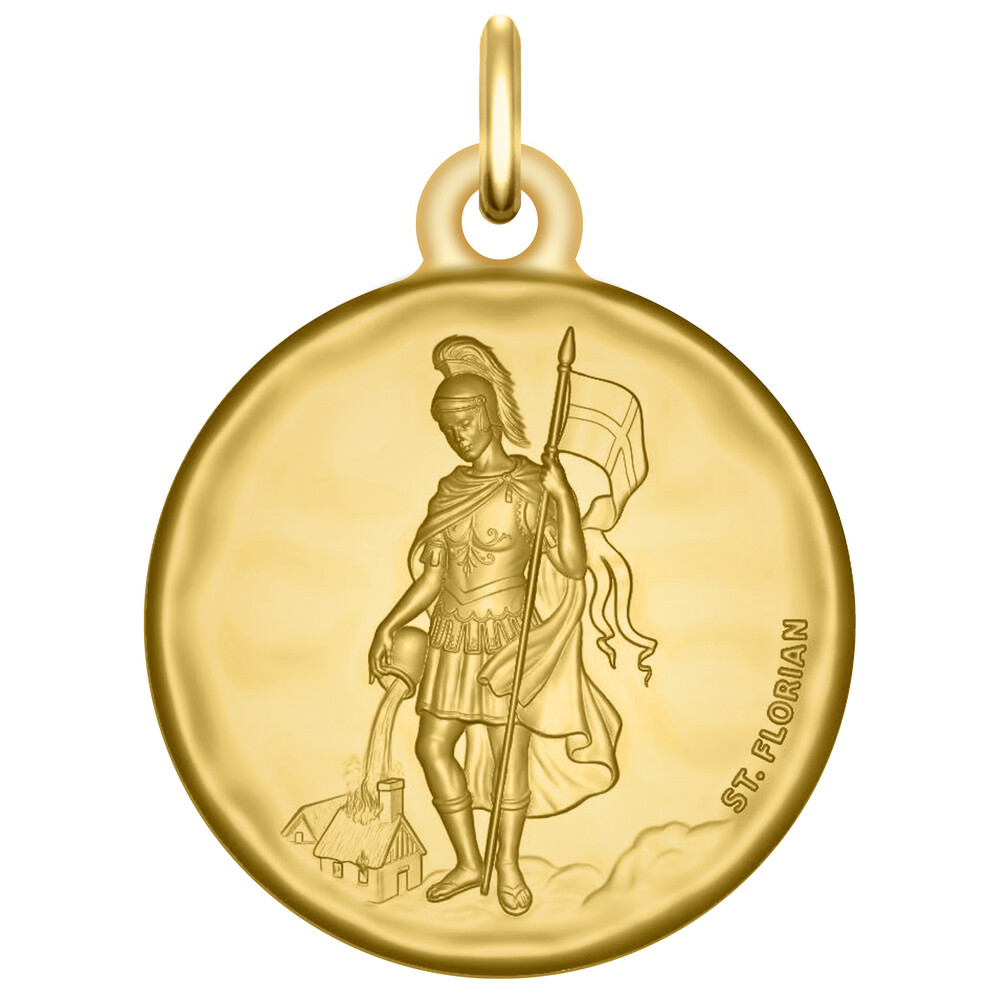 Photo de Médaille Saint Florian  - Or jaune 18ct